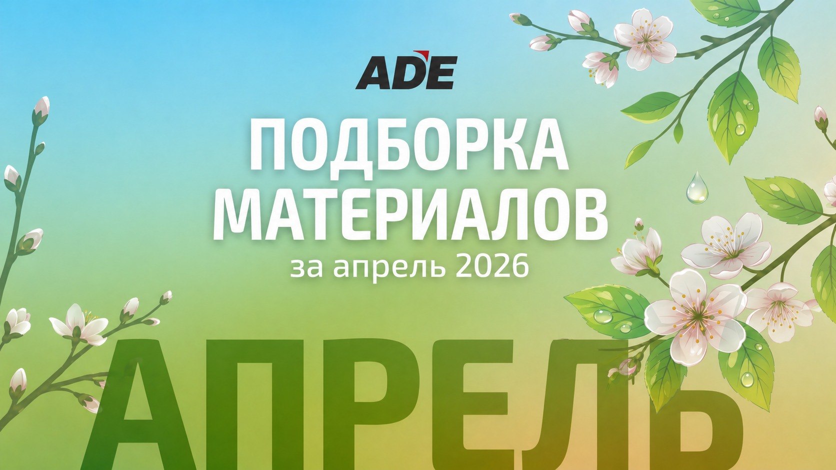 Подборка материалов за апрель
